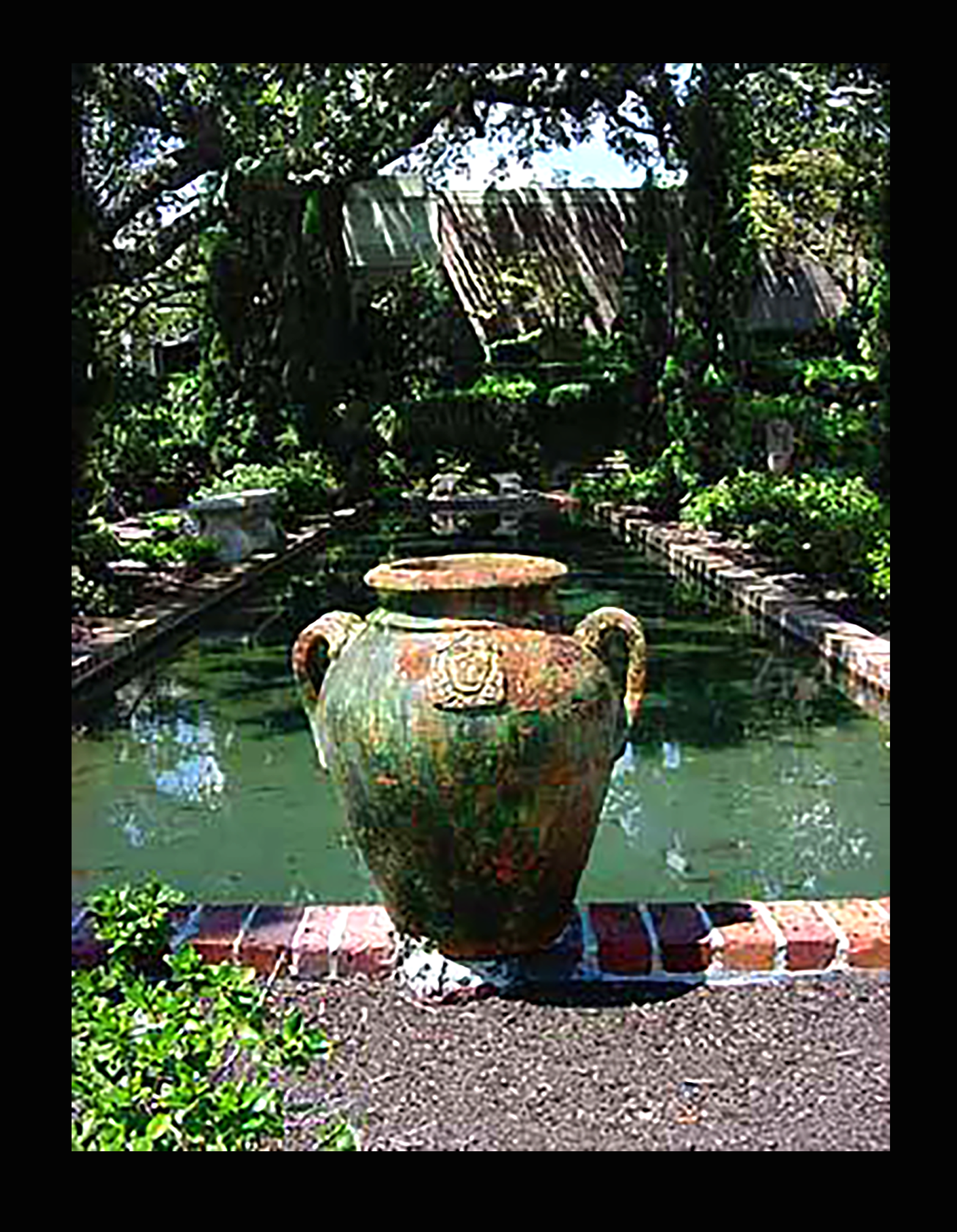 Ceramic Pot and Pool, Cummer Garden, Jacksonville, Florida