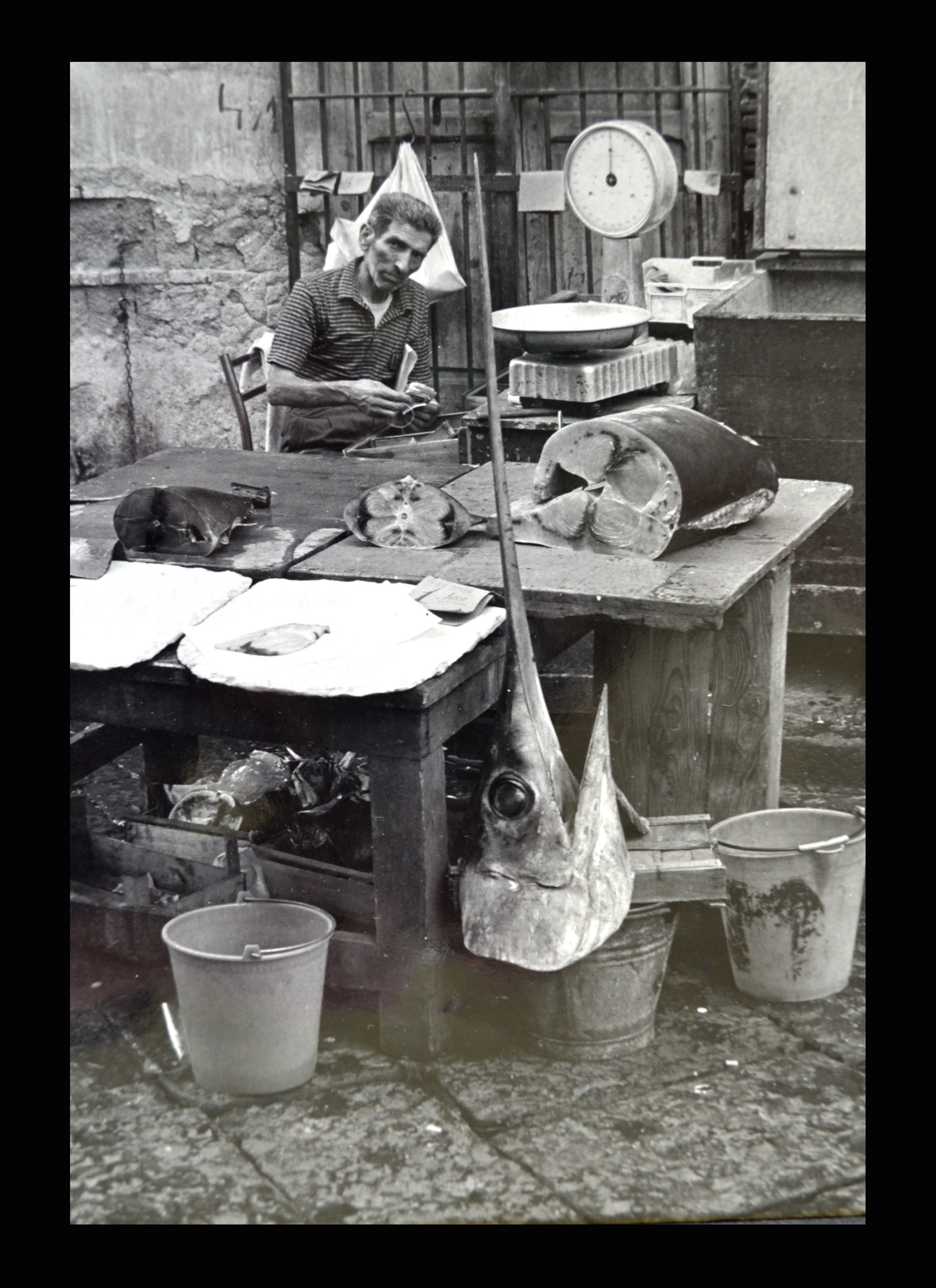 Naples, Italy, Fish seller